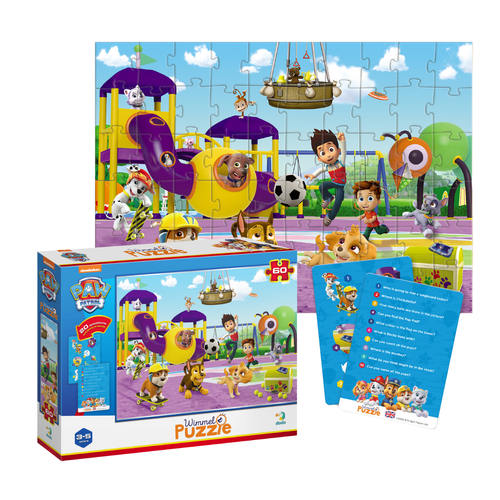 Puzzle Wimmel ”Psi Patrol - Na Spacerze” 60 El. Karty Z Pytaniami  200453 na Arena.pl