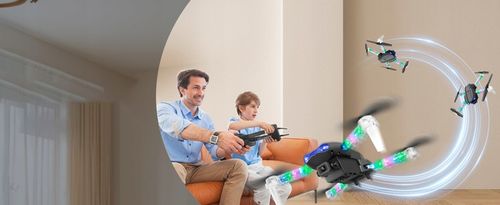 INTELIGENTNY E99D DRON Z PODWÓJNE KAMERY ZABAWKA SKŁADANIE CZTEROOSIOWE na Arena.pl