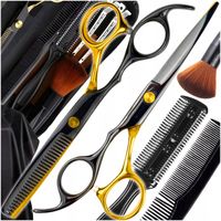 PROFESJONALNE NOŻYCZKI FRYZJERSKIE DO STRZYŻENIA WŁOSÓW DEGAŻÓWKI