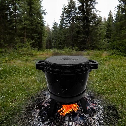 KOCIOŁEK 10L ŻELIWNY 3w1 emaliowany MARMUREK PRAŻONE DUSZONKI PRAŻUCHY na Arena.pl