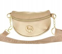 Laura Biaggi - torebka nerka saszetka listonoszka stare złoto JP72