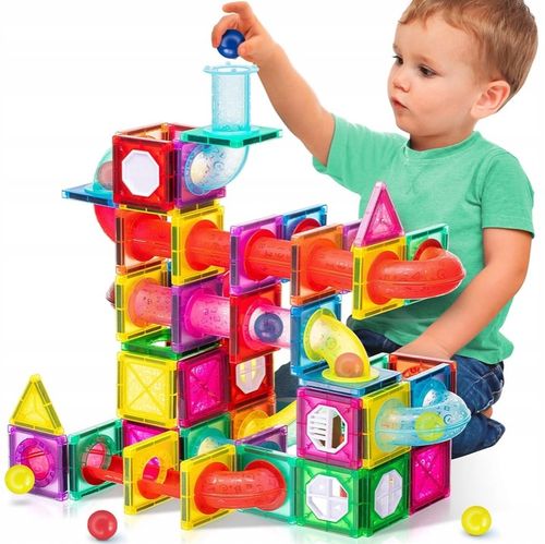 KLOCKI MAGNETYCZNE DLA DZIECKA 3D EDUKACYJNE DUŻE SMART TOR KULKOWY 98EL na Arena.pl