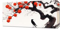 Obraz 60x30cm Kruk przy Drzewie