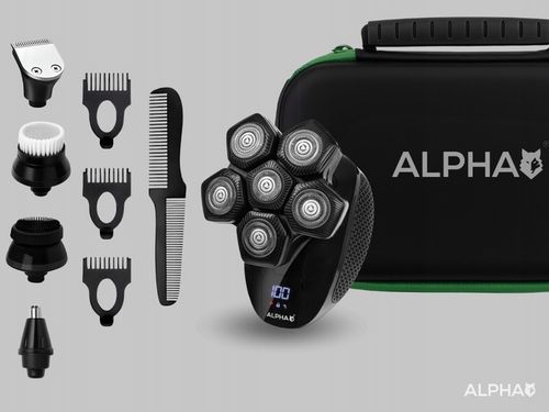 Golarka Męska Alpha 5W1 Maszynka + Trymer do Golenia Brody, Włosów i na Arena.pl