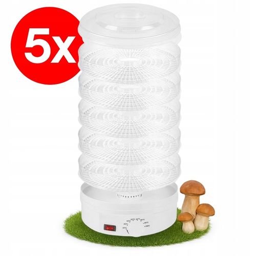 SUSZARKA SPOŻYWCZA DO GRZYBÓW OWOCÓW WARZYW REGULACJA 5 POZIOMÓW 500W na Arena.pl