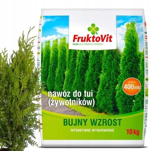 FRUKTOVIT PLUS NAWÓZ DO ŻYWOTNIKÓW TUI THUI BUJNY WZROST WYBARWIENIE 10KG na Arena.pl