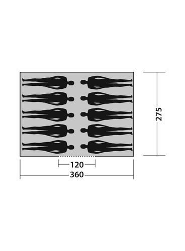 Namiot 10 - osobowy Easy Camp Moonlight Cabin na Arena.pl