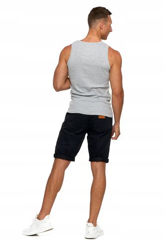 PODKOSZULKA KOSZULKA MĘSKA GŁADKA SZARA 100 % BAWEŁNA KLASYCZNA MORAJ - S na Arena.pl