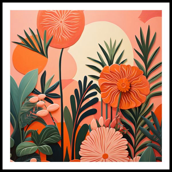 Plakat 60x60cm Koralowy Ogród zdjęcie 3
