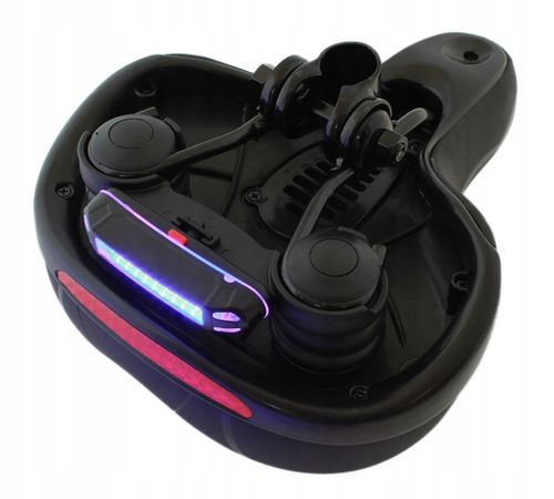 SIODEŁKO ROWEROWE ŻELOWE SZEROKIE MIĘKKIE WYGODNE Z LAMPKĄ ROWEROWĄ ROWER na Arena.pl