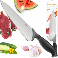 FISKARS NÓŻ KUCHENNY SZEFA KUCHNI SIEKANIA KROJENIA MIĘSA WARZYW OSTRY 20cm