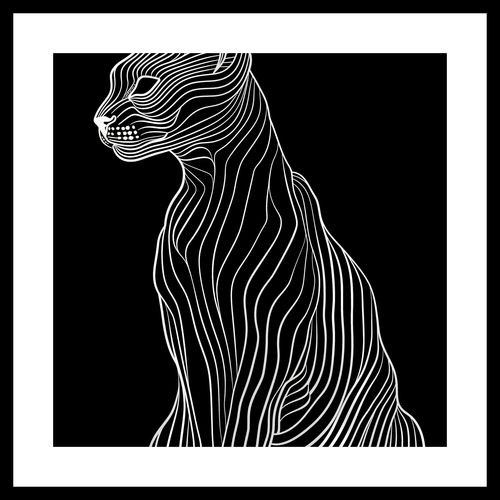 Plakat 30x30cm Minimalny Kontur na Arena.pl