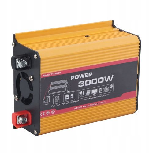 3000W FALOWNIK SAMOCHODOWY 12V 220V USB na Arena.pl