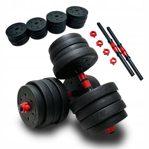 Hantle regulowane bitumiczne 2x20kg zestaw 40kg kompozytowe gryfy na Arena.pl