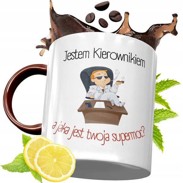 Kubek Bordowy Dla Kierownika Na Urodziny Prezent Z Nadrukiem Ze Zdjęciem zdjęcie 1