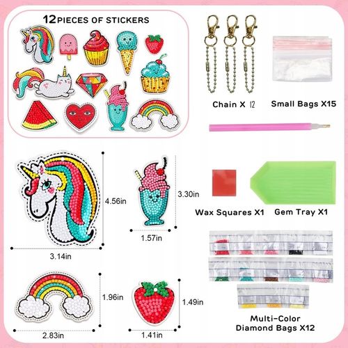 Haft Diamentowy naklejki Wyklejanka Mozaika 5D na Arena.pl