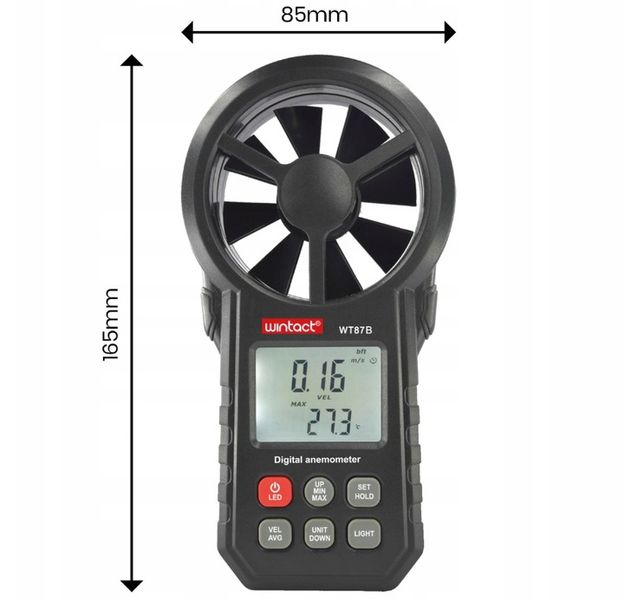 ANEMOMETER MIERNIK WIATRU DO KLIMATYZACJI WIATROMIERZ APLIKACJA BLUETOOTH zdjęcie 12