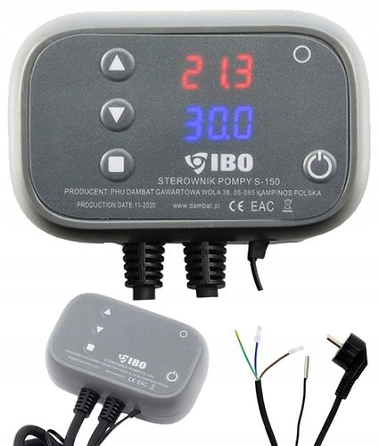 S-150 STEROWNIK DO POMPY OBIEGOWEJ C.O. PIECA REGULATOR IBO WYŁĄCZNIK LED na Arena.pl