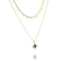 naszyjnik stal chirurgiczna pozłacana 14k gold nst1355