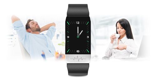 SMARTBAND RUBICON RNCE60 BLACK + Pasek RED na Arena.pl