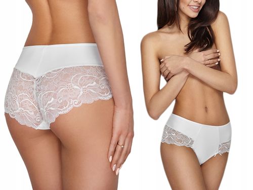 Ewana 084 Wysokie Szorty z Mikrofibry Biały L na Arena.pl