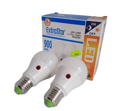 Żarówka z Czujnikiem zmierzchu LED E27 9W 2szt na Arena.pl