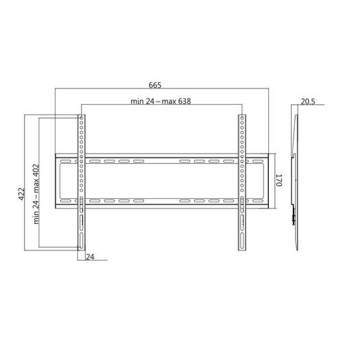 Uchwyt ścienny 37-70 LCD/LED VESA, max. 35kg na Arena.pl