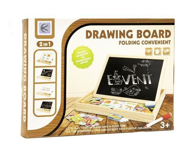 Drewniana wielofunkcyjna tablica edukacyjna 2w1 zdjęcie 6