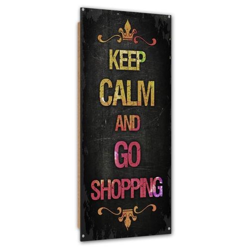 Deco Panel, Keep calm and go shopping 25x70 na Arena.pl