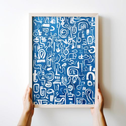 Plakat niebieskie obrazy 30x40 cm na Arena.pl