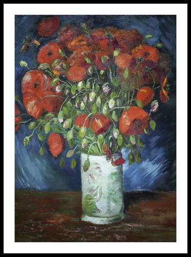 Plakat 50x70cm Vase with Poppies, Van Gogh Vintage do Salonu na Arena.pl