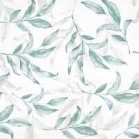 Tapeta Samoprzylepna do Mebli Ścian Biała Wzór Liście 59x300 cm Winylowa