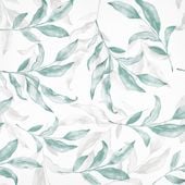 Tapeta Samoprzylepna do Mebli Ścian Biała Wzór Liście 59x300 cm Winylowa