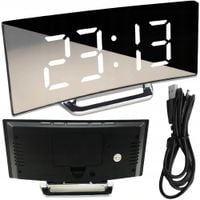 Zegar Elektroniczny Cyfrowy LED Zegarek Elektroniczny Budzik z Termometrem