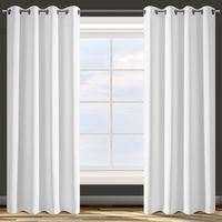 Zasłona gotowa na przelotkach PARISA 135x250 Design91 biała