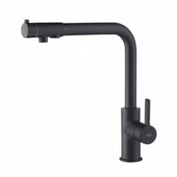 Blue Water Royal Czarny Mat Trójdrożna bateria kuchenna