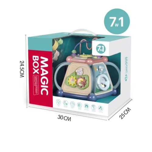 INTERAKTYWNA KOSTKA EDUKACYJNA DŹWIĘK ŚWIATŁO 7w1 na Arena.pl