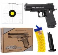 METALOWY PISTOLET NA KULKI PLASTIKOWE COLT METALOWE EL. REPLIKA + 800 KULEK