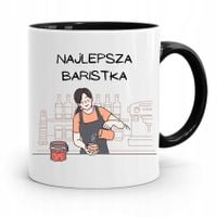 Dla Baristy Baristki Kawiarki Kubek Czarny Prezent Z Nadrukiem Ze Zdjęciem