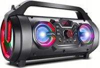 GŁOŚNIK BLUETOOTH z RADIEM DUŻY BEZPRZEWODOWY WEJŚCIE MIKROFON do KARAOKE