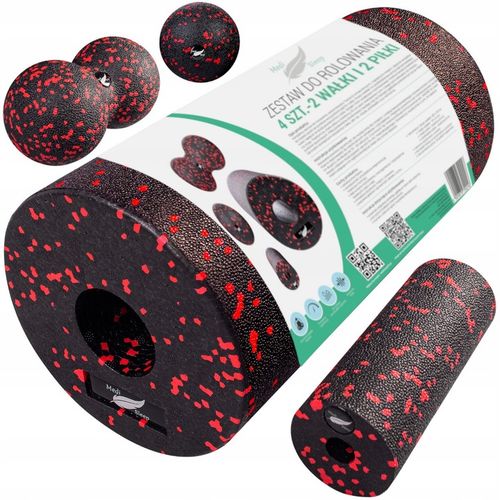 ROLLER ZESTAW EPP PIANKOWY WAŁEK + PIŁKA + DUOBALL DO MASAŻU 4szt na Arena.pl