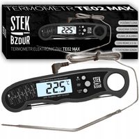 Termometr Kuchenny Cyfrowy do Mięsa Steków Żywności STEK BZDUR LCD Sonda