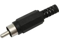 Wtyk RCA cinch  CZARNY