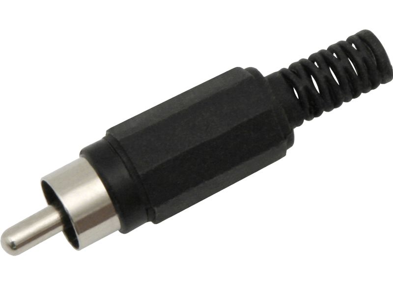 Wtyk RCA cinch  CZARNY zdjęcie 1