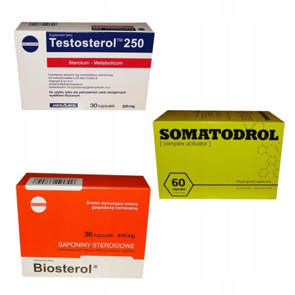 Somatodrol + Biosterol + Testosterol Moc sterydów - Arena.pl