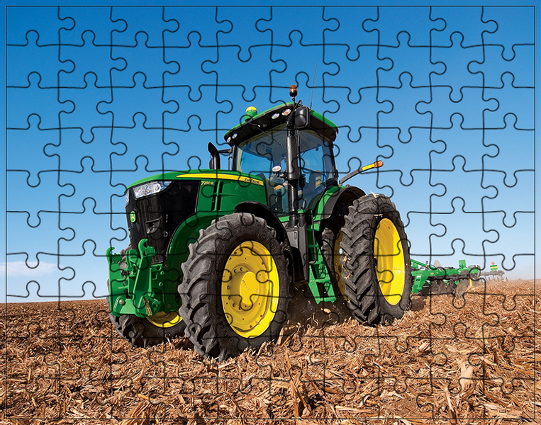 Puzzle Traktor Ciągnik zdjęcie 1