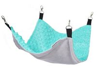 Miętowy hamak do zawieszenia w klatkce dla gryzoni - Mimiko Pets  35x40cm