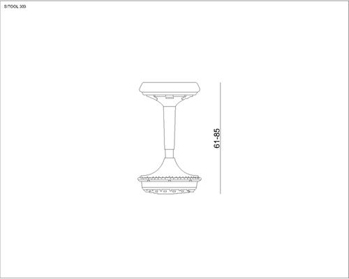 STOŁEK BAROWY SITOOL 303 KOLOR MANDARIN na Arena.pl