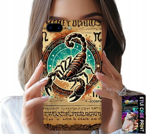 ETUI DO IPHONE ( 7 PLUS ) - SKORPION ZNAK ZODIAKU ASTRONOMIA + FOLIA na Arena.pl