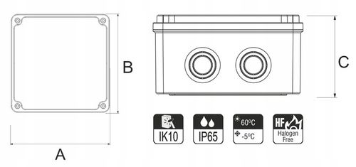 PUSZKA HERMETYCZNA NATYNKOWA SKRZYNKA OBUDOWA ABS IP65 260X150X80 na Arena.pl